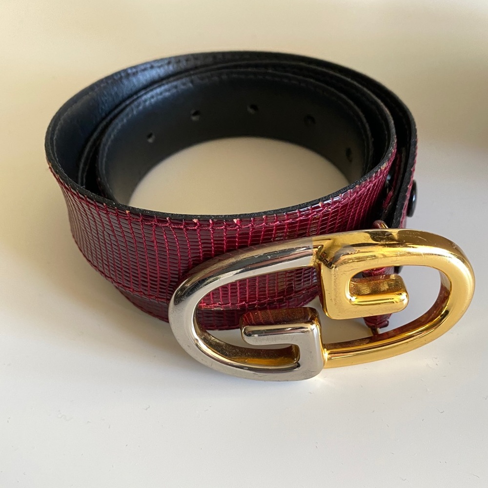 *MUST SELL!* Vintage Gucci Mixed Metal Belt - Picture 2 of 9
